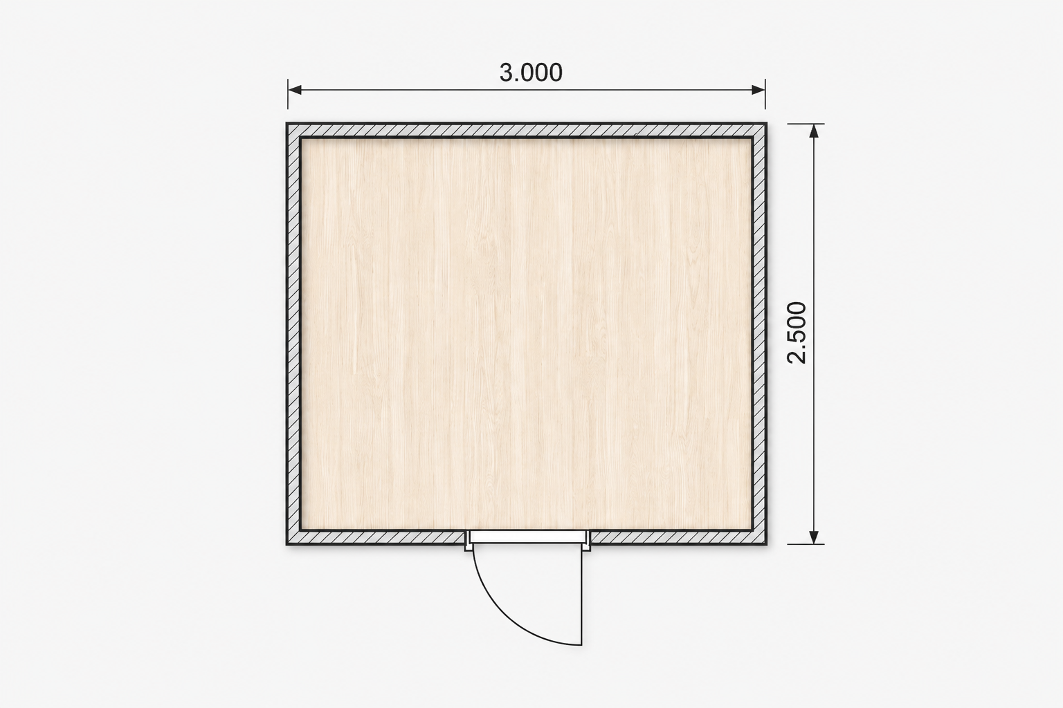 Bodega Modular Flex 3x2.5 - Vista 1